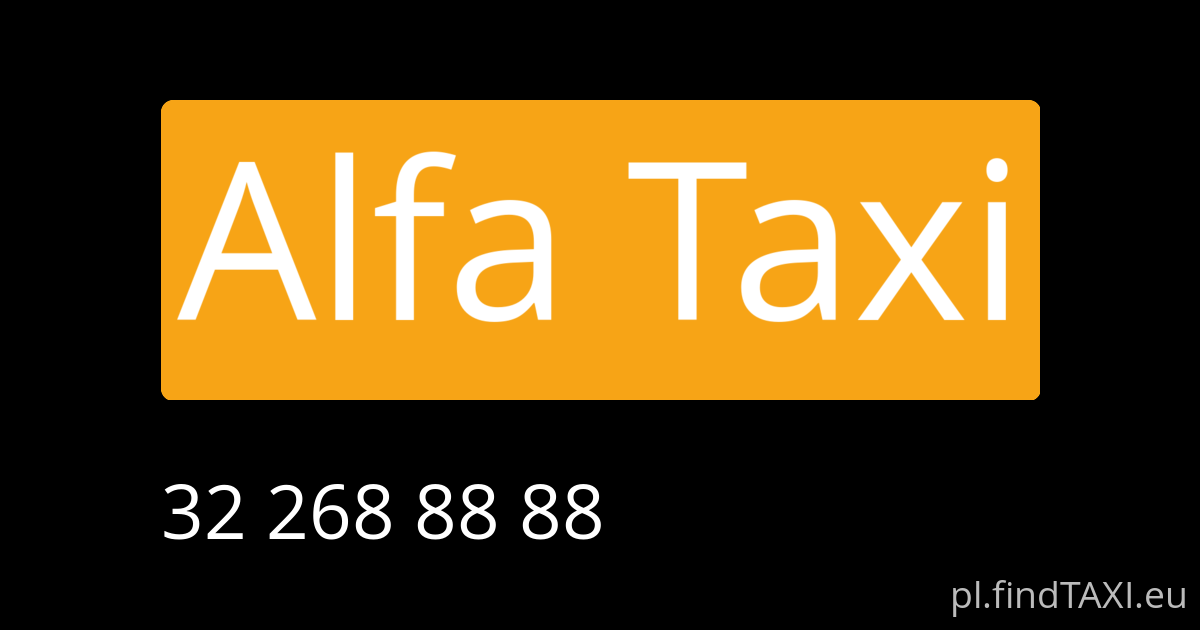Alfa Taxi (Dąbrowa Górnicza)