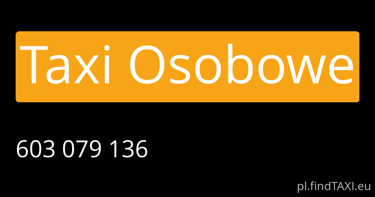 Taxi Osobowe (Leszno)
